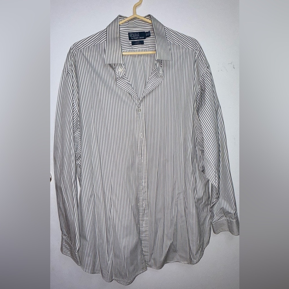 Ralph Lauren Blue Stripe Dress Shirt – Size 36/37